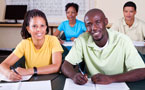 Woman in classroom