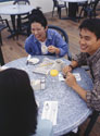 Students laughing